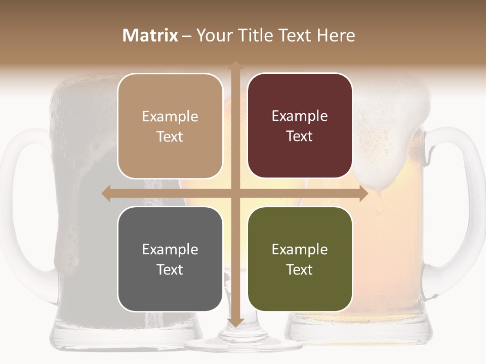 Draught Dark Mug PowerPoint Template