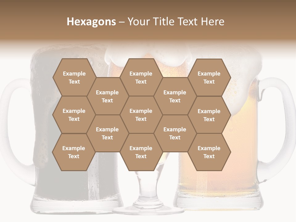 Draught Dark Mug PowerPoint Template