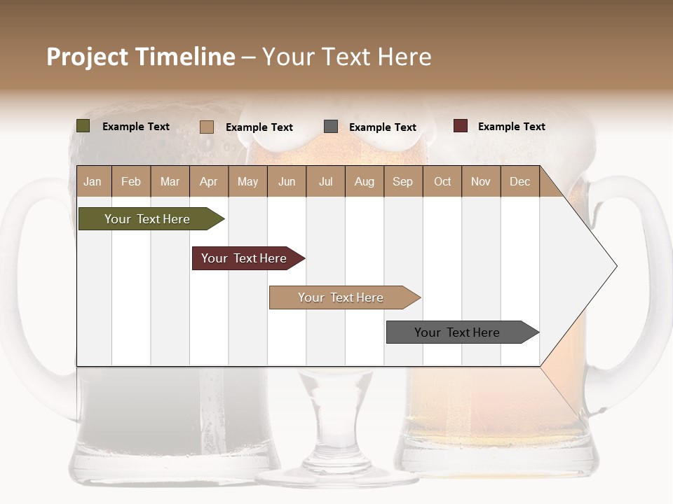 Draught Dark Mug PowerPoint Template