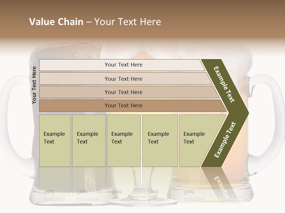 Draught Dark Mug PowerPoint Template