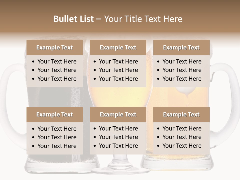 Draught Dark Mug PowerPoint Template