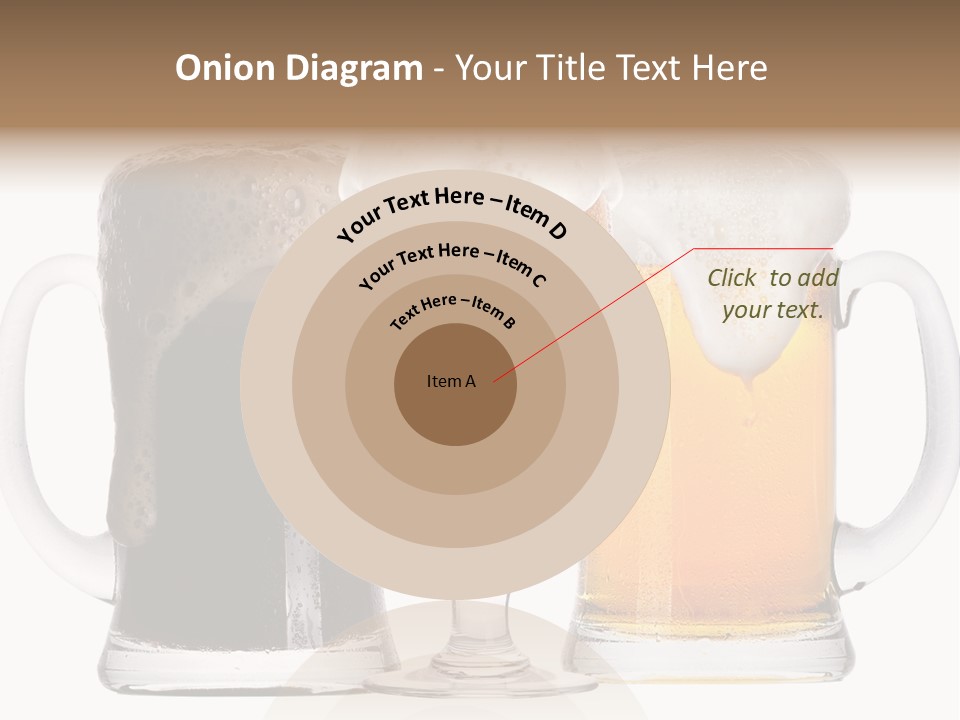 Draught Dark Mug PowerPoint Template