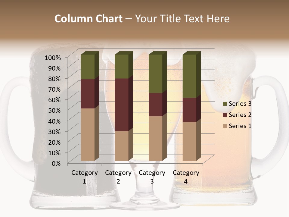 Draught Dark Mug PowerPoint Template