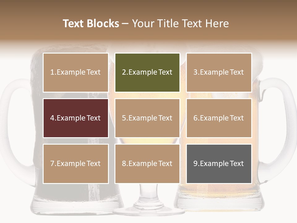 Draught Dark Mug PowerPoint Template