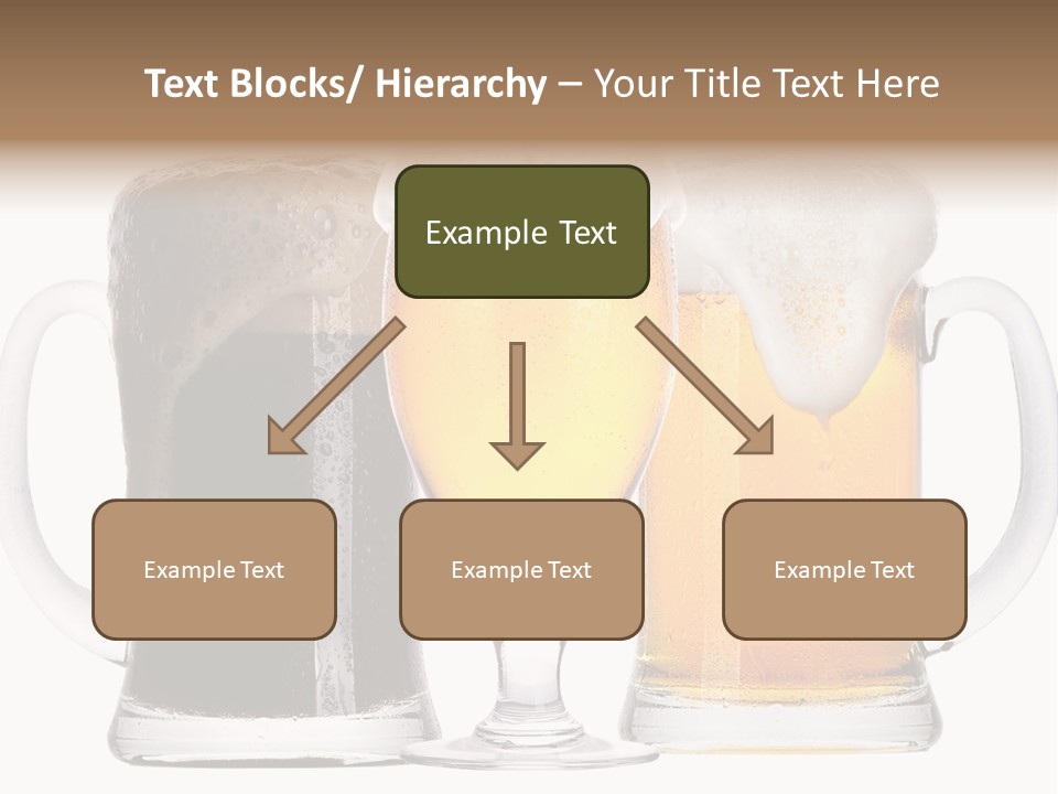 Draught Dark Mug PowerPoint Template