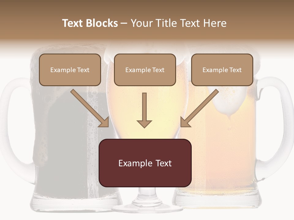 Draught Dark Mug PowerPoint Template