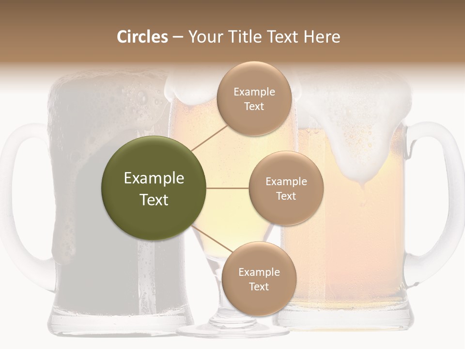 Draught Dark Mug PowerPoint Template