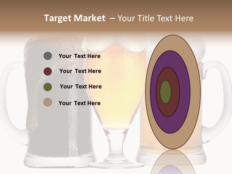 Draught Dark Mug PowerPoint Template