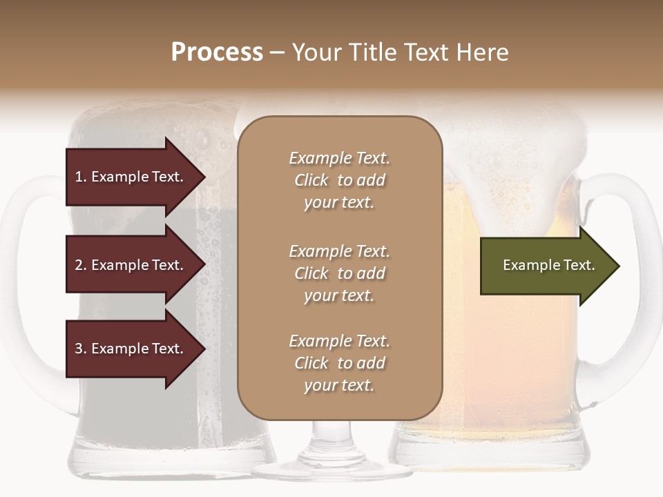 Draught Dark Mug PowerPoint Template