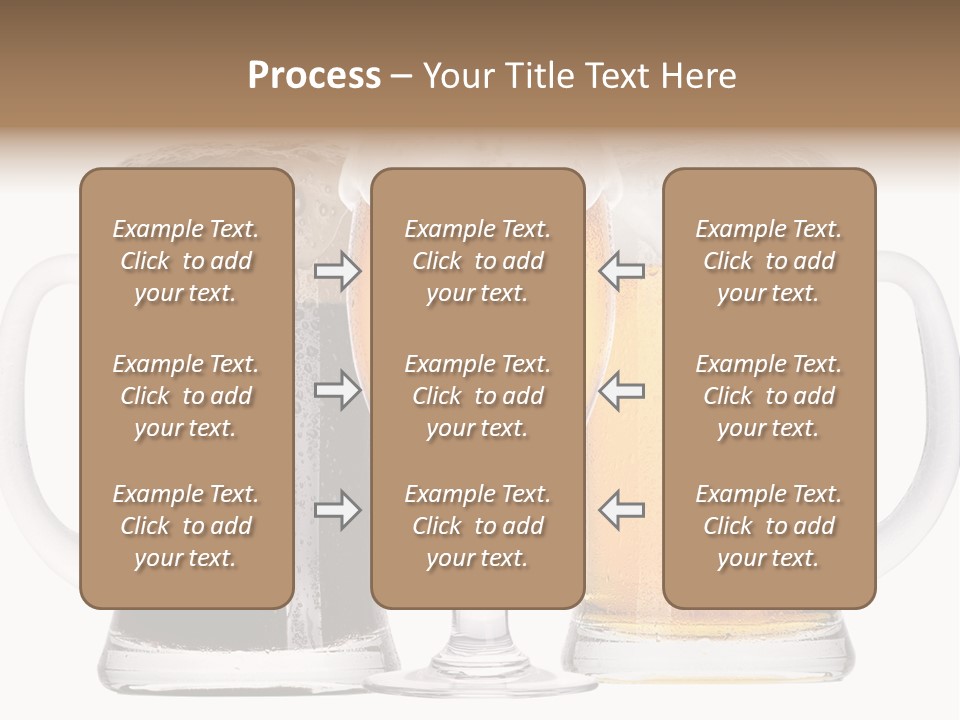 Draught Dark Mug PowerPoint Template
