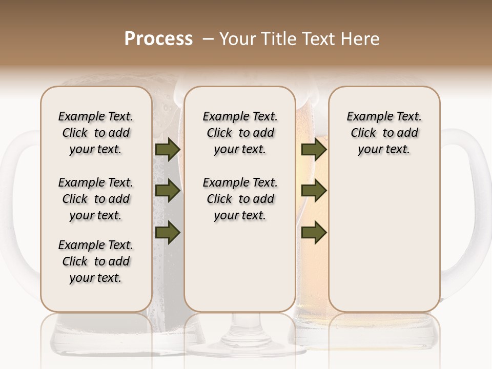 Draught Dark Mug PowerPoint Template