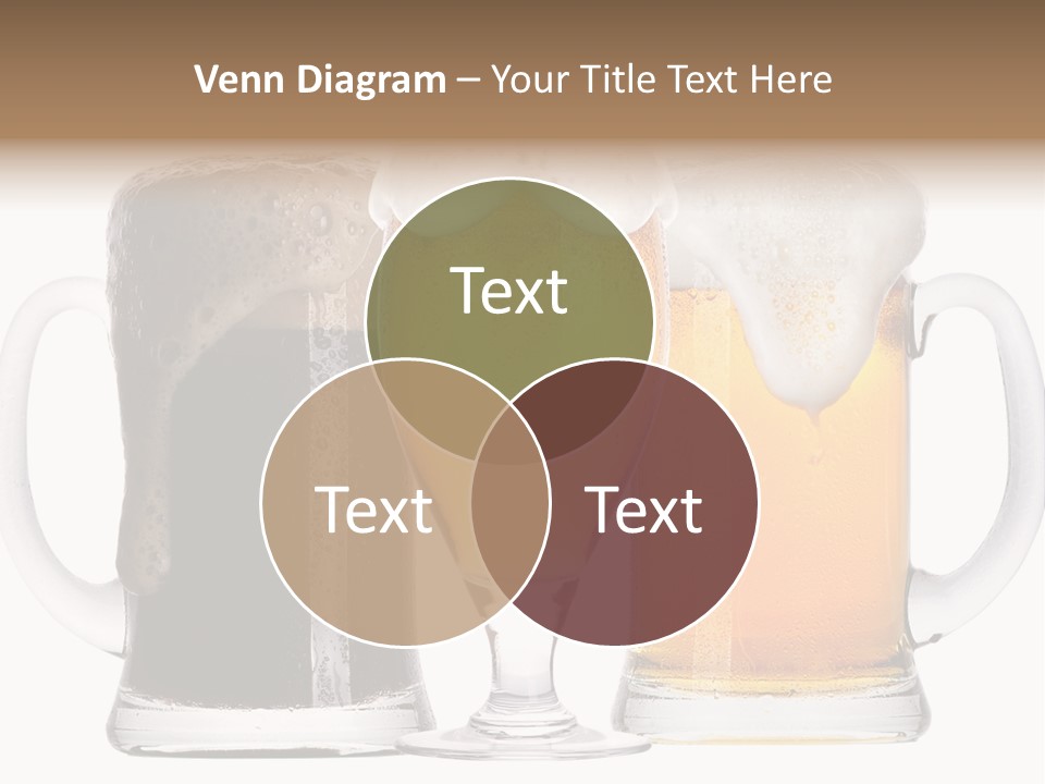 Draught Dark Mug PowerPoint Template