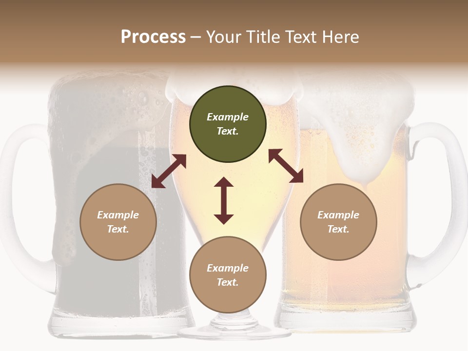 Draught Dark Mug PowerPoint Template