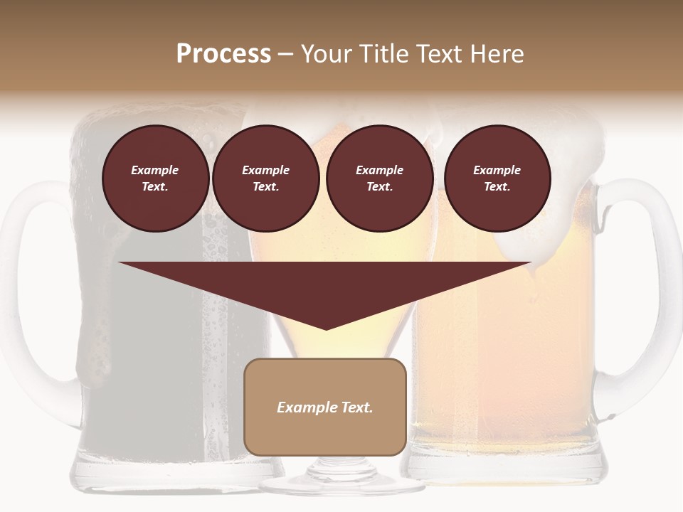 Draught Dark Mug PowerPoint Template