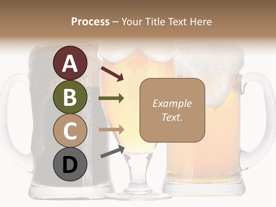 Draught Dark Mug PowerPoint Template