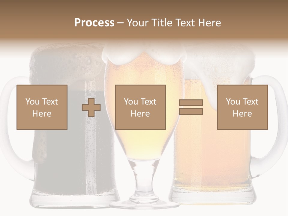 Draught Dark Mug PowerPoint Template