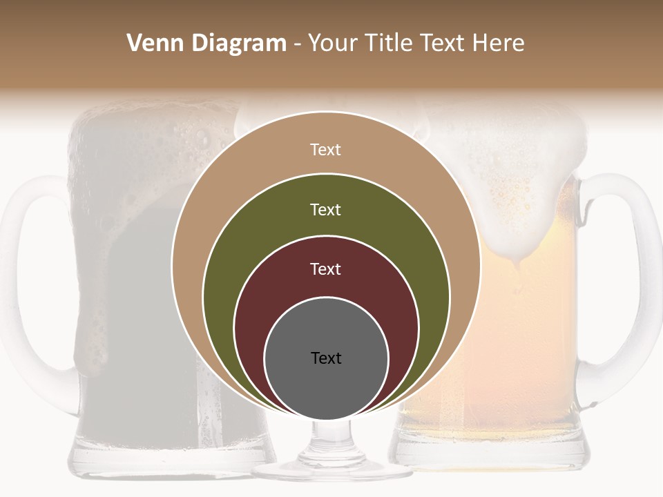 Draught Dark Mug PowerPoint Template