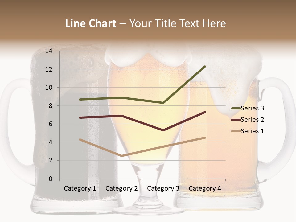 Draught Dark Mug PowerPoint Template