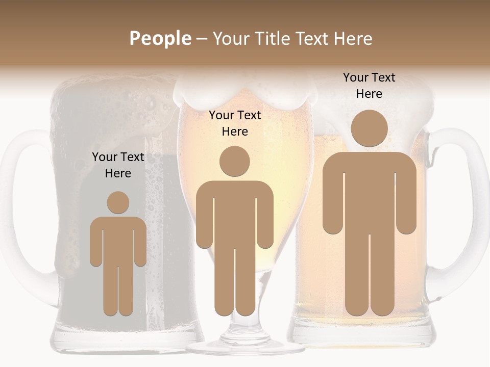 Draught Dark Mug PowerPoint Template