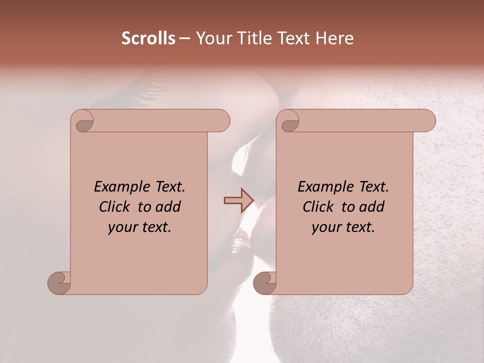 Girl Bright Happiness PowerPoint Template