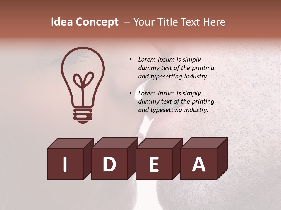 Girl Bright Happiness PowerPoint Template