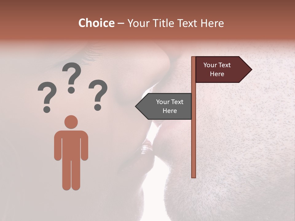 Girl Bright Happiness PowerPoint Template