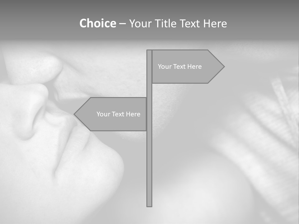 Heteroual Caucasian Love PowerPoint Template