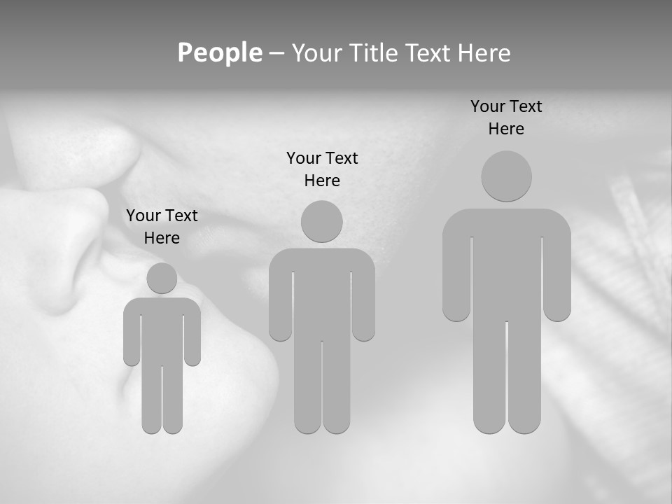 Heteroual Caucasian Love PowerPoint Template