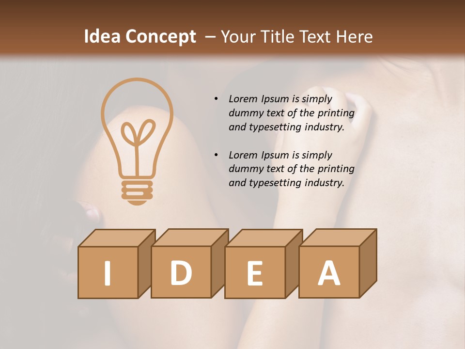 Kiss Girl Sensual PowerPoint Template