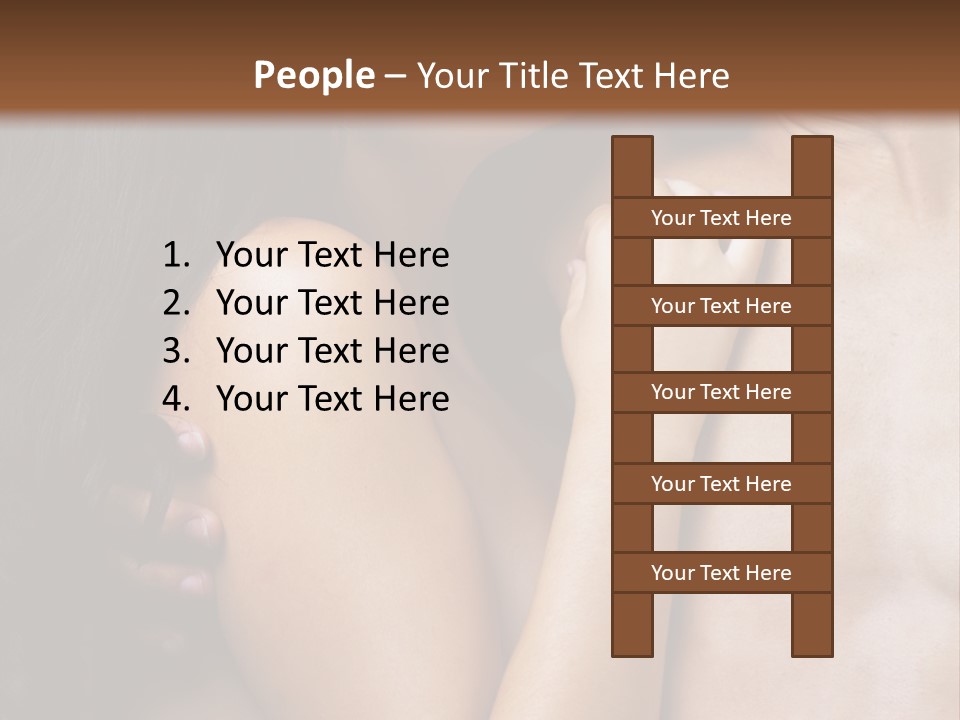 Kiss Girl Sensual PowerPoint Template