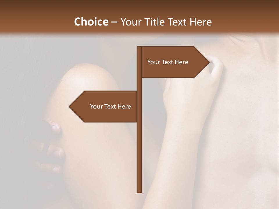 Kiss Girl Sensual PowerPoint Template