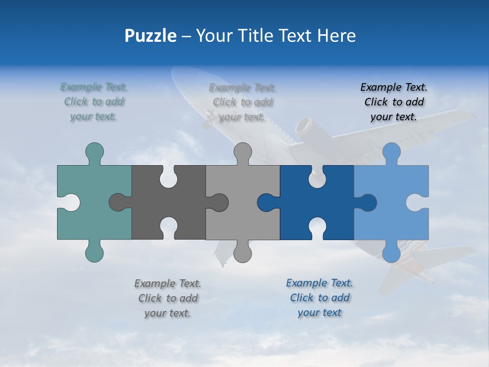 Energy Flight Airline PowerPoint Template