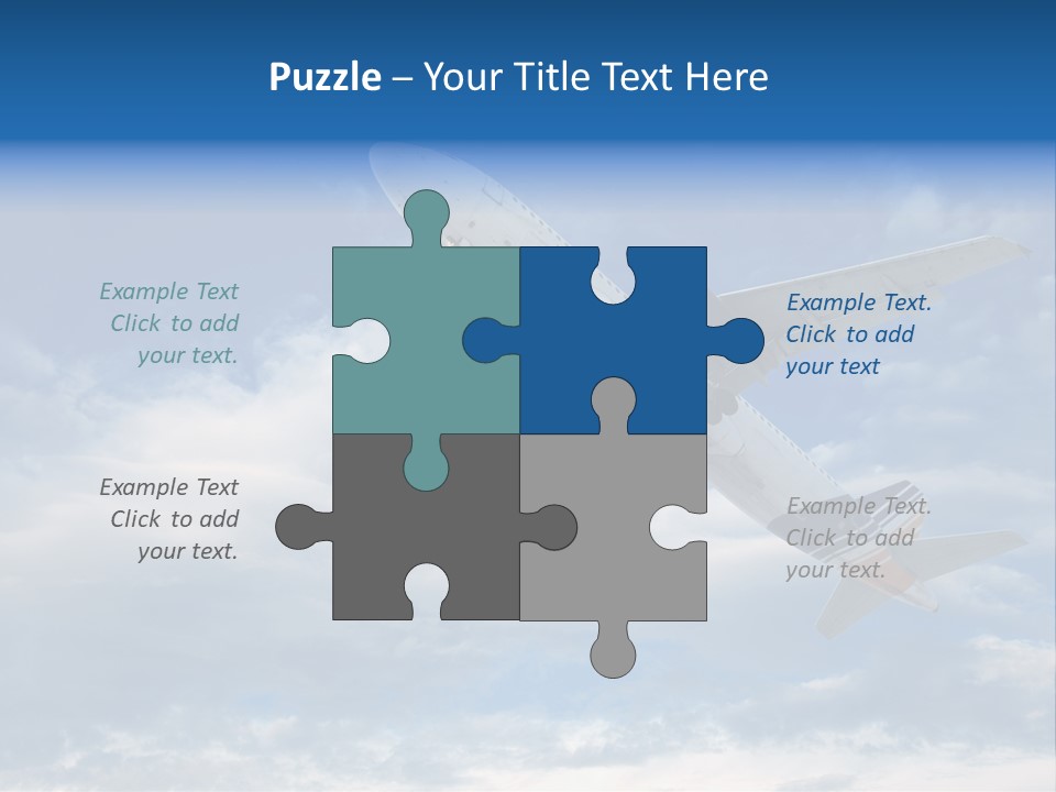 Energy Flight Airline PowerPoint Template