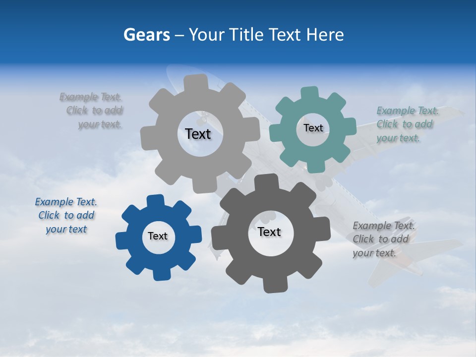 Energy Flight Airline PowerPoint Template