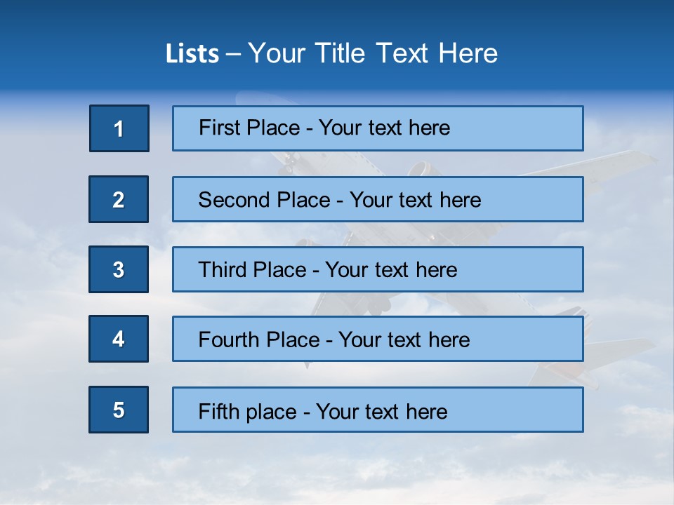 Energy Flight Airline PowerPoint Template