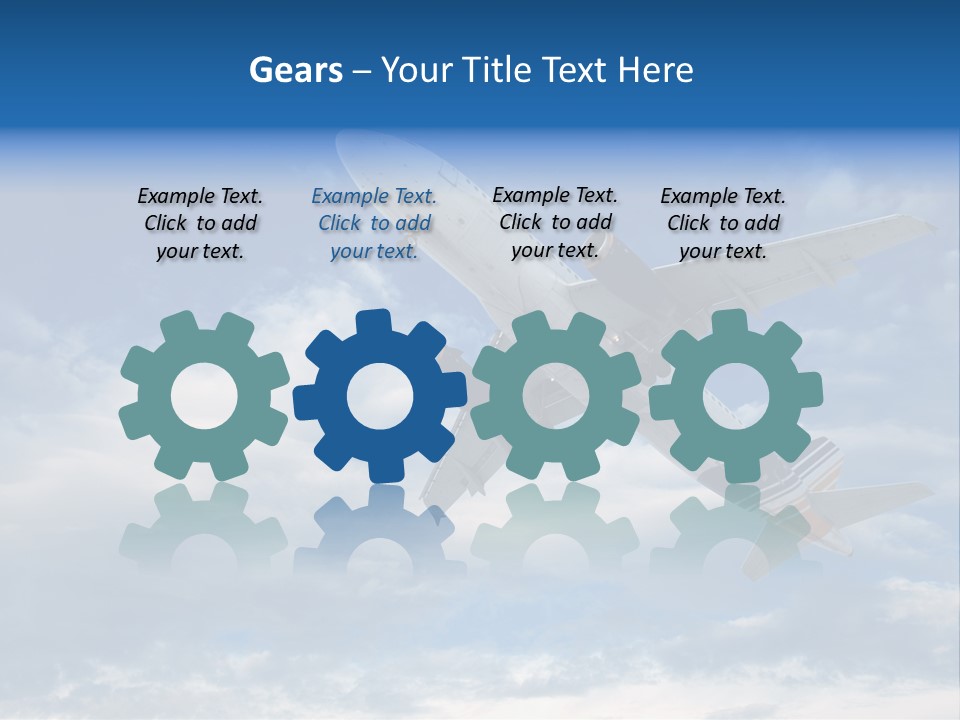 Energy Flight Airline PowerPoint Template