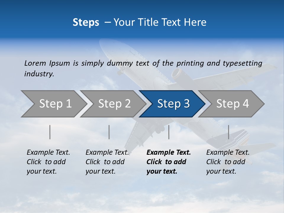 Energy Flight Airline PowerPoint Template
