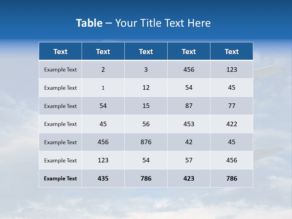 Energy Flight Airline PowerPoint Template