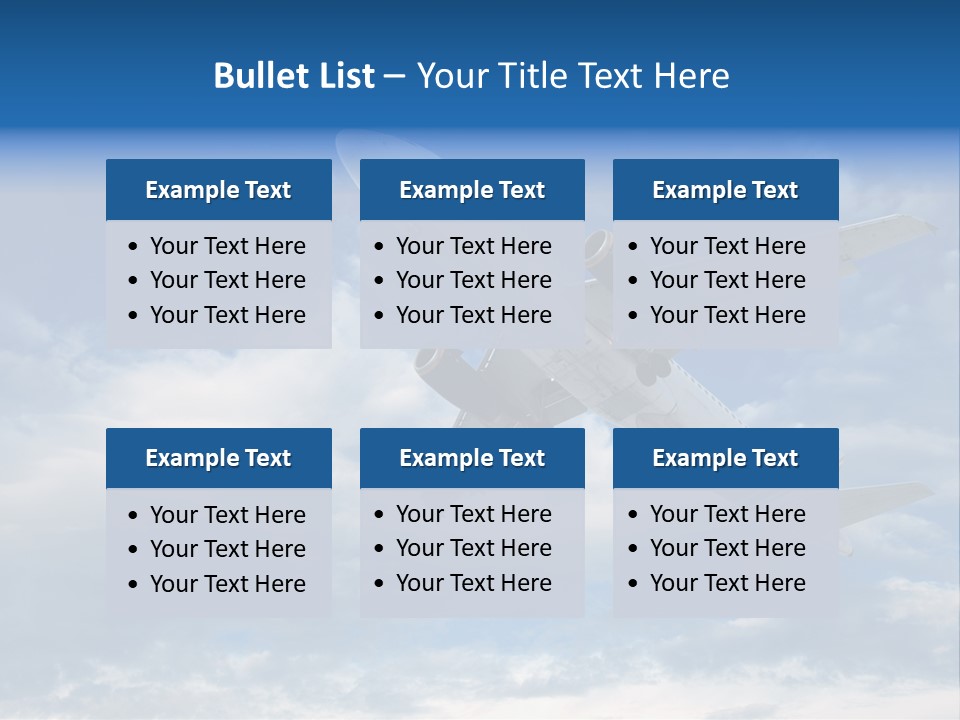 Energy Flight Airline PowerPoint Template