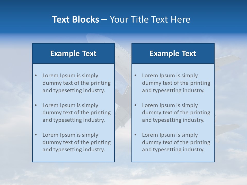 Energy Flight Airline PowerPoint Template