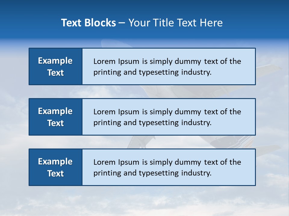 Energy Flight Airline PowerPoint Template
