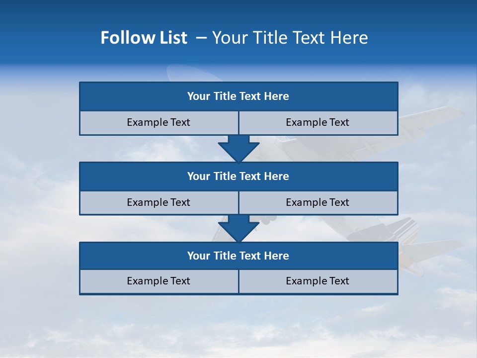 Energy Flight Airline PowerPoint Template