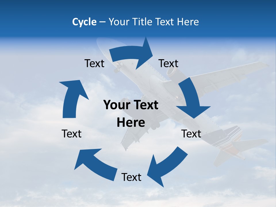 Energy Flight Airline PowerPoint Template