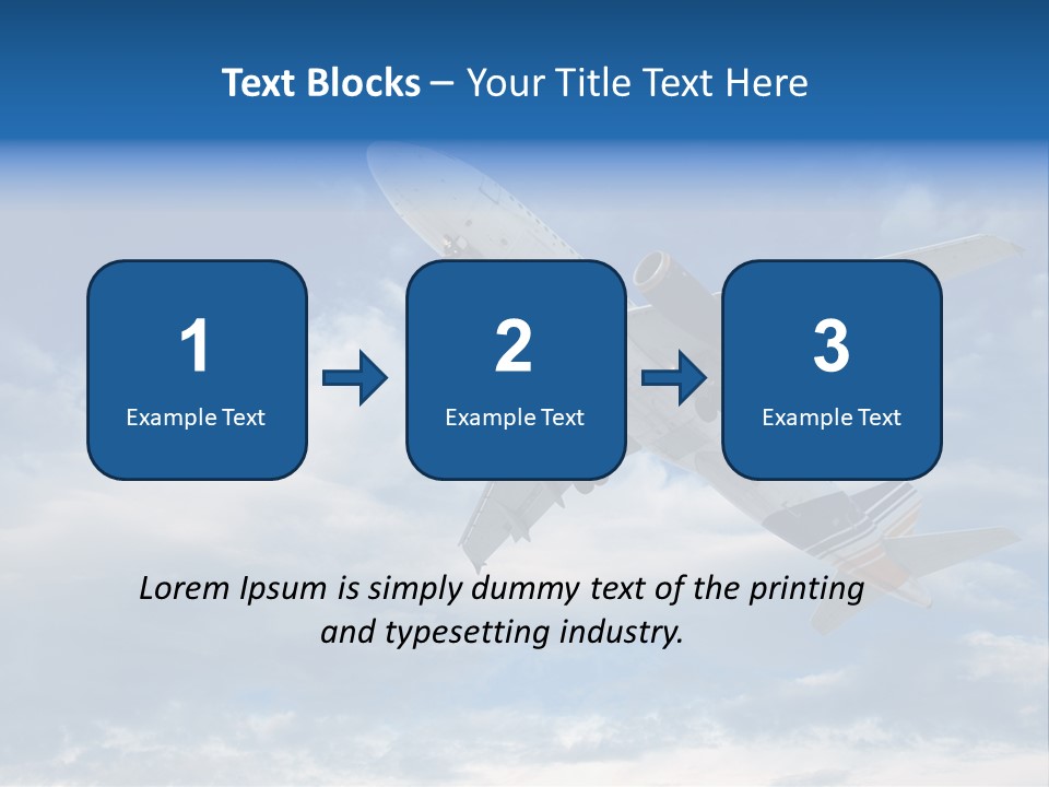 Energy Flight Airline PowerPoint Template