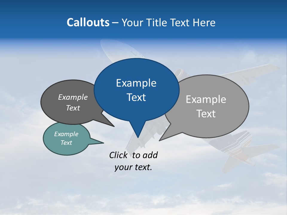Energy Flight Airline PowerPoint Template