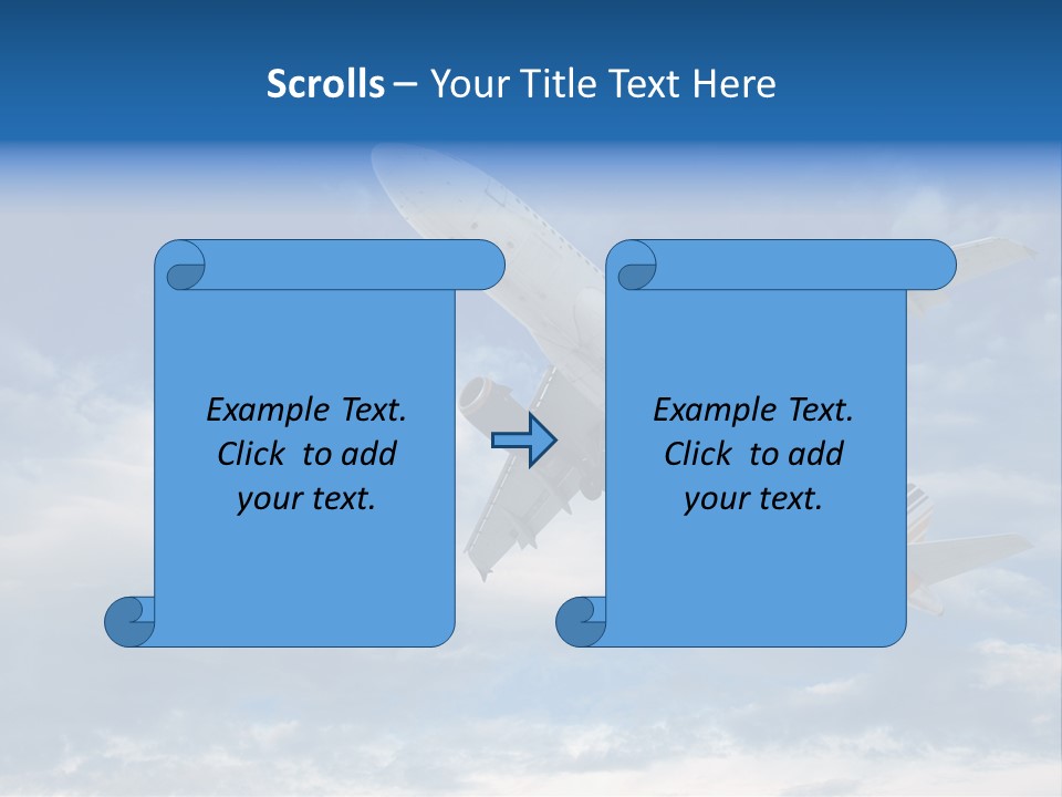 Energy Flight Airline PowerPoint Template
