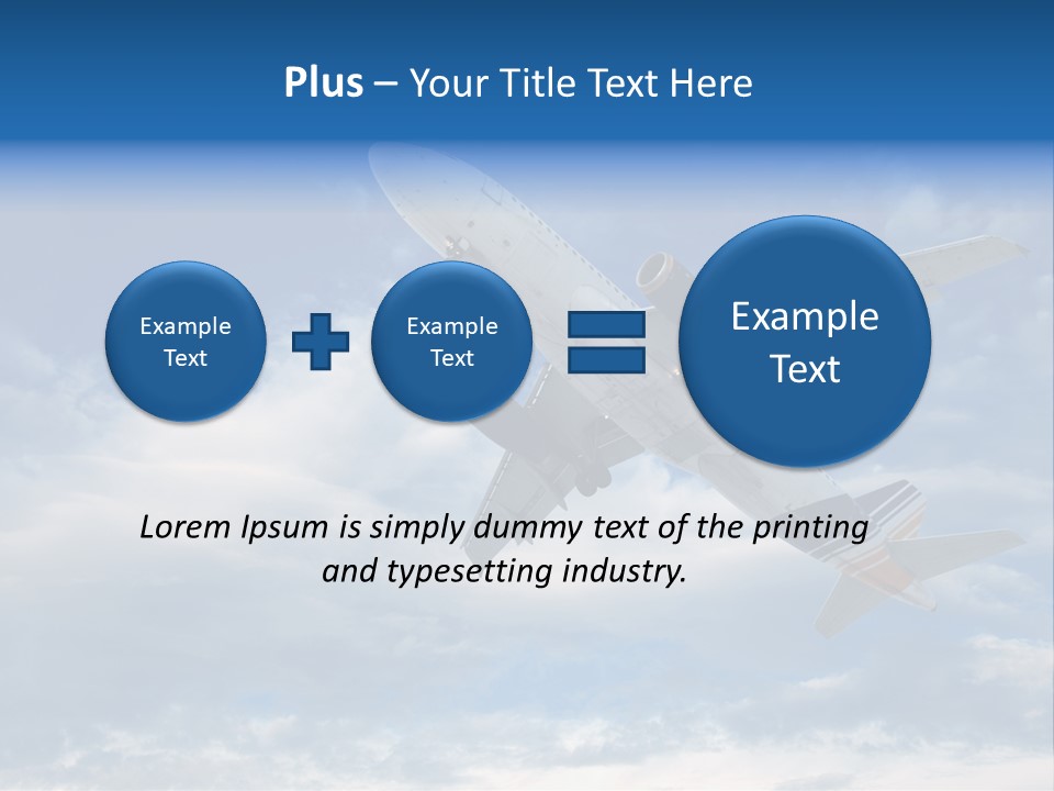 Energy Flight Airline PowerPoint Template