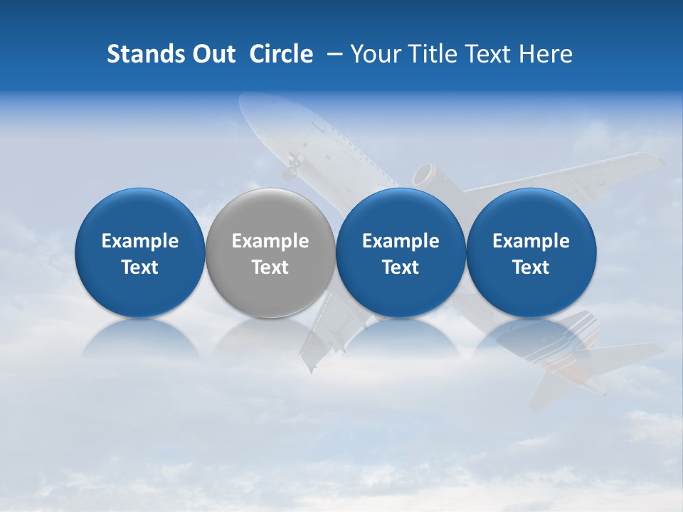 Energy Flight Airline PowerPoint Template