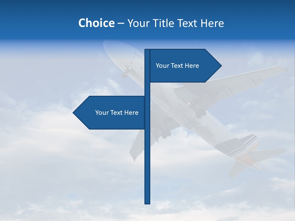 Energy Flight Airline PowerPoint Template