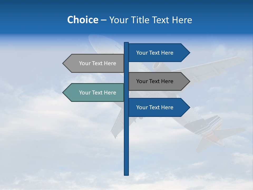 Energy Flight Airline PowerPoint Template